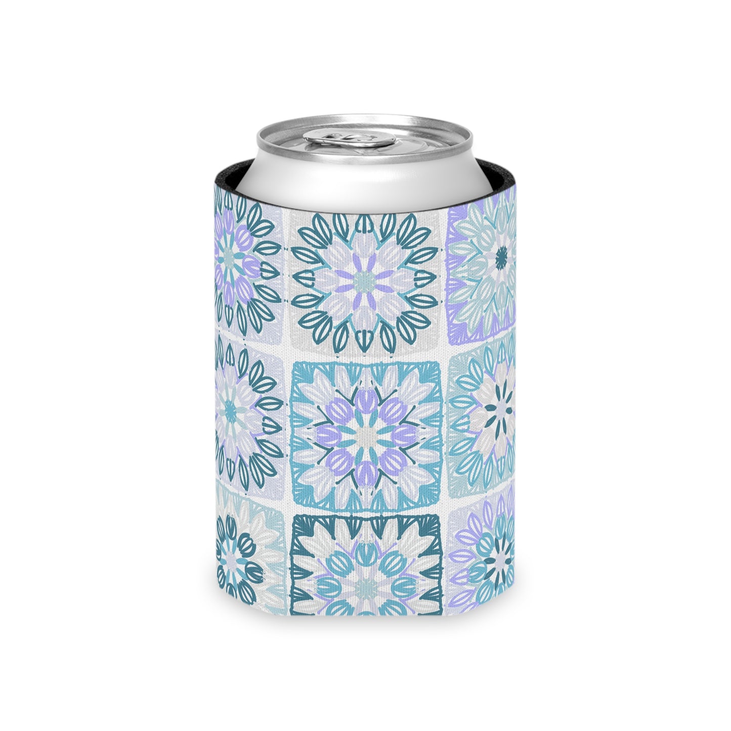 Granny Square in Blueberry Milk | Can Cooler | Crochet | Yarn | Knit | Craft
