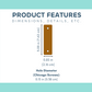 RECTANGLE (CHICAGO SCREWS) | 3.00 in x 0.85 in | Custom Order Fabric Label
