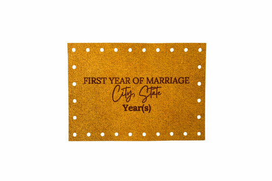 FIRST YEAR OF MARRIAGE BLANKET LABEL | Custom Order